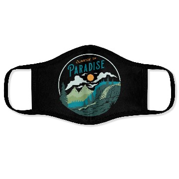 Discover Sunrise in Paradise Face Masks