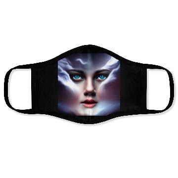 Discover Face in the storm Face Masks