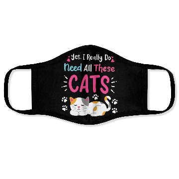 Discover Cats Cat Owner Cat Lover Face Masks