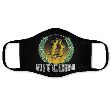 Discover Bitcoin design 2 Face Masks