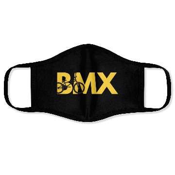 Discover Black and Yellow BMX Face Masks