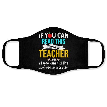 Discover Teacher Appreciation 2023 Cute, Funny Teacher Face Masks