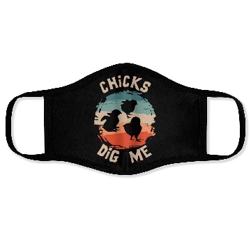 Discover Chicks Dig Me Funny Easter Chicken Face Masks