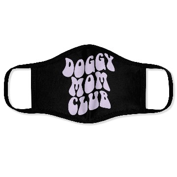 Discover Dog Moms Club retro Pet Lover Face Masks