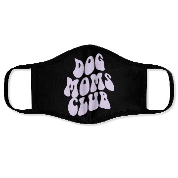 Discover Dog Moms Club retro Pet Lover Face Masks