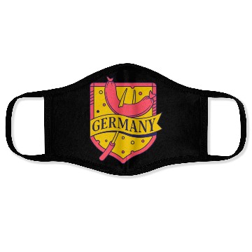 Discover unique funny Germany Flag , German sausages Face Masks