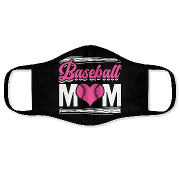 Discover Baseball Mom Athletic Player Mother's Day Baseball Face Masks