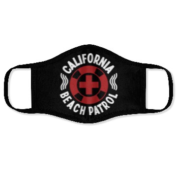 Discover Lifeguard california beach patrol pool guard Face Masks