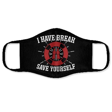 Discover Lifeguard save yourself swimming pool guard Face Masks