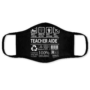 Discover Teacher Aide Face Masks - Multitasking Job Gift Item
