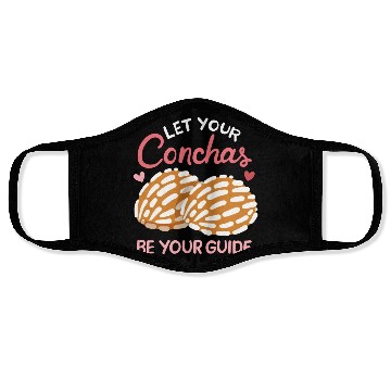 Discover Conchas Mexican Mexico Sweet Bread Roll Face Masks