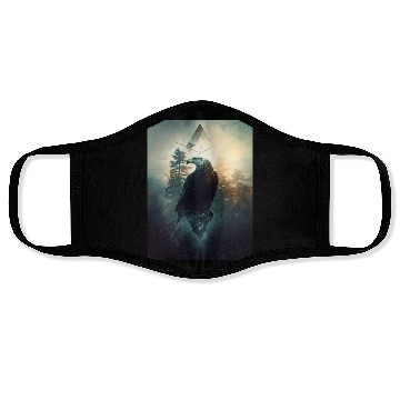 Discover Eagle Forest Geometric Graphic Face Masks