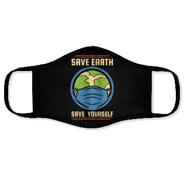 Discover Earth Day Save Earth Save Yourself Pro Environment Face Masks
