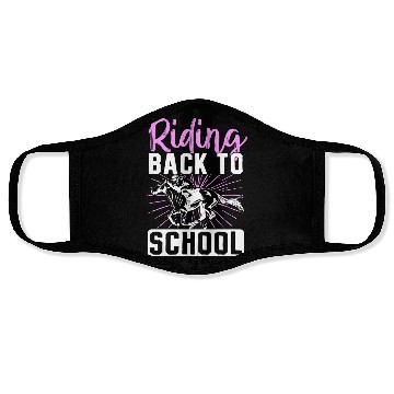 Discover Horse Lover Equestrian Riding Back To School Face Masks