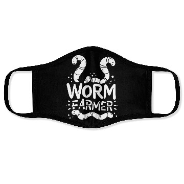 Discover Worm Farmer Vermiculture Composting Farming Face Masks