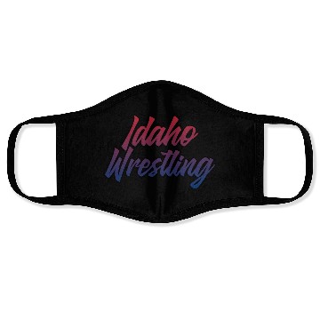 Discover Idaho Wrestling (USA Colors) Face Masks