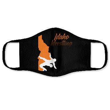 Discover Idaho Wrestling (State Colors) Face Masks