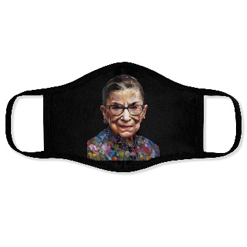 Discover Ruth Bader Ginsburg portrait in a Monet style Face Masks
