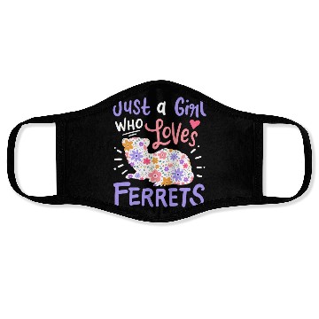 Discover Ferrets Ferret Lover Face Masks