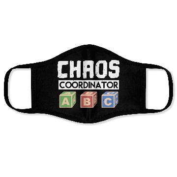 Discover Chaos Coordinator Teacher Face Masks