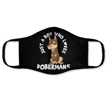 Discover Doberman Doberman Lover Kawaii Face Masks
