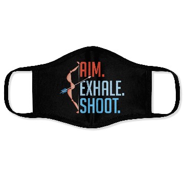 Discover Aim Exhale Shoot. Bow & Arrows Target Archery Face Masks