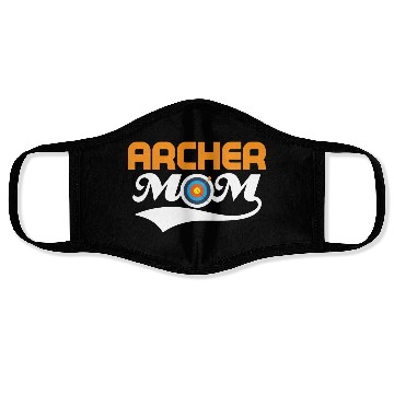Discover Archer Mom Bow & Arrows Target Archery Face Masks