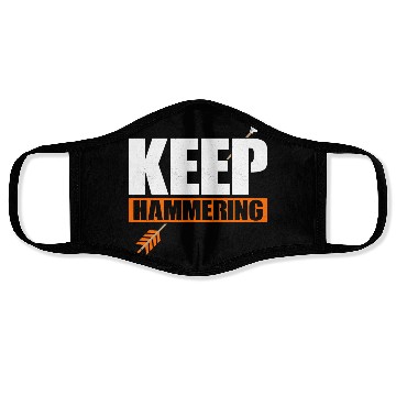 Discover Keep Hammering Bow & Arrows Target Archery Face Masks
