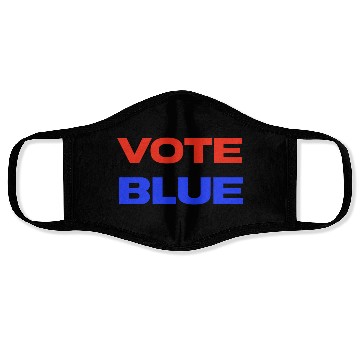 Discover Vote Blue Democratic Party Liberal Voting Face Masks