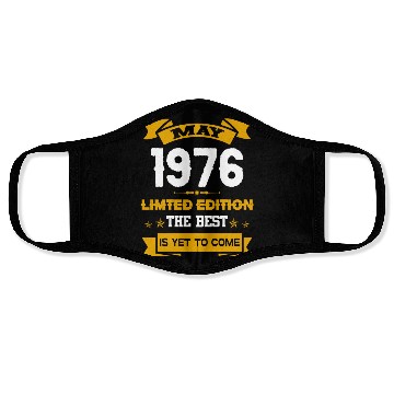 Discover May 1976 Birthday Surprise Face Masks