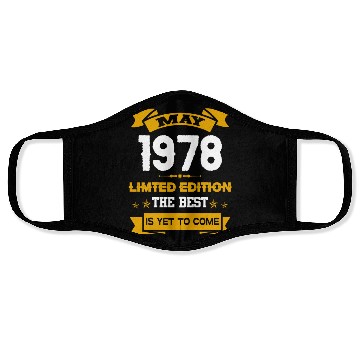 Discover May 1978 Birthday Surprise Face Masks