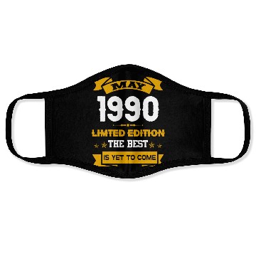 Discover May 1990 Birthday Surprise Face Masks