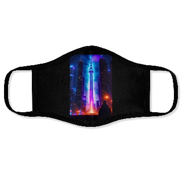 Discover The Moving Tower Face Masks