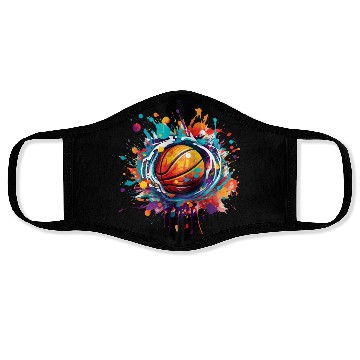 Discover basketball graffiti art Face Masks