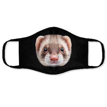 Discover Cute Ferret Face Face Masks
