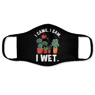 Discover Funny Garden Plant Wet Plants Face Masks