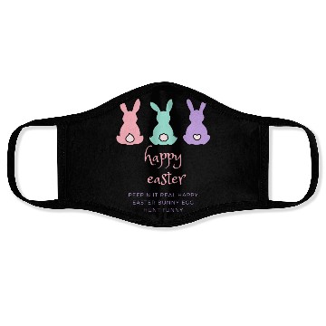 Discover 1Peepin It Real Happy Easter Bunny Egg Hunt Funny Face Masks