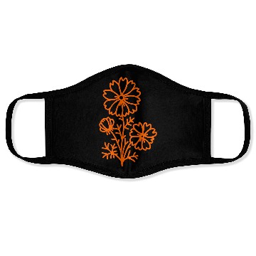 Discover flower design Vector Face Masks