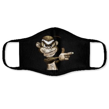 Discover Gangster Monkey Graffity Handgun Face Masks