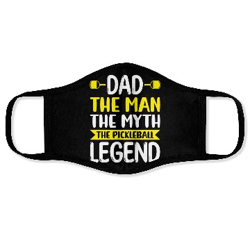 Discover Pickleball Dad Funny Face Masks