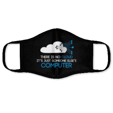 Discover The Codefather Computer Scientist Programmer Cloud Face Masks