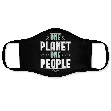 Discover ONE PLANET ONE PEOPLE Face Masks