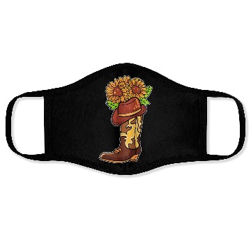 Discover Cowboy Boots With Flowers Equestrian Face Masks