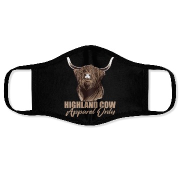 Discover Highland Cow Apparel Only Face Masks