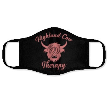 Discover Highland Cow Therapy Face Masks
