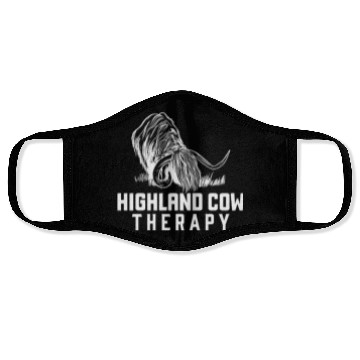 Discover Highland Cow Therapy Face Masks