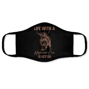Discover Life With A Highland Cow Is Better Scottish Cattle Face Masks