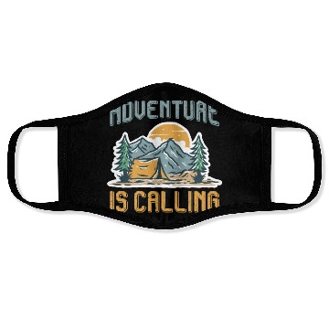Discover Adventure is calling Mountain lover Hiking Face Masks