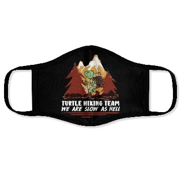 Discover Turtle Hiking Team Mountain lover Wanderlust Face Masks