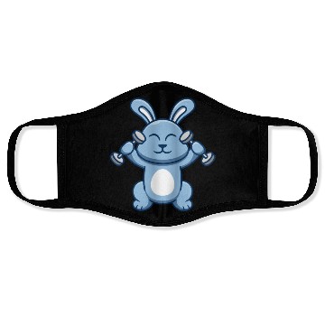 Discover BUNNY TRAINING GYM Face Masks